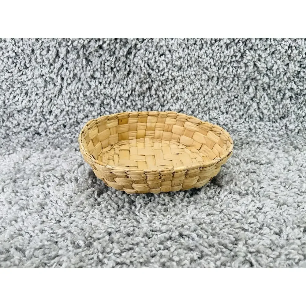 Wicker Basket Small Home Decor Any Room Farmhouse Style 3inX4inX6in Brown